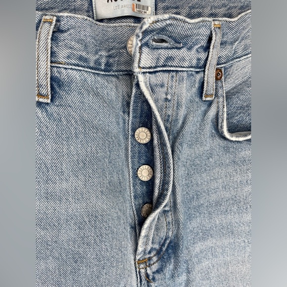 AGOLDE Ripley High Rise Straight Leg Ankle Jeans in Riptide Size 25 Button Fly - Picture 9 of 12